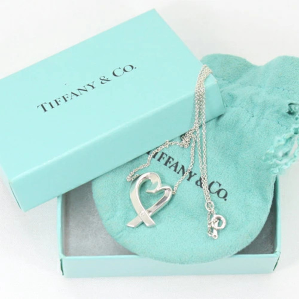 TIFFANY Co Loving Heart Necklace Diamond